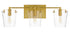 Varaluz Arlo 3 Light Bath Blac Satin Brass Model: 351B03BLSB