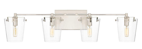 Varaluz Arlo 4 Light Bath Blac Polished Nickel Model: 351B04BLPN