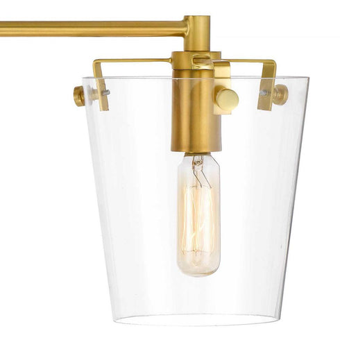 Varaluz Arlo 4 Light Bath Blac Satin Brass Model: 351B04BLSB