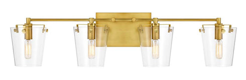 Varaluz Arlo 4 Light Bath Blac Satin Brass Model: 351B04BLSB