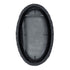 Varaluz Athena 24x40 Oval Wall Mirror Matte Blac Black Seagrass in Matte Black/Black Seagrass Finish Model: 457MI24MBB