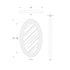 Varaluz Athena 24x40 Oval Wall Mirror Matte Blac Black Seagrass in Matte Black/Black Seagrass Finish Model: 457MI24MBB