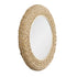 Varaluz Athena 30 in Round Wall Mirror French Gol Natural Seagrass in French Gold/Natural Seagrass Finish Model: 457MI30FGN
