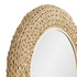 Varaluz Athena 30 in Round Wall Mirror French Gol Natural Seagrass in French Gold/Natural Seagrass Finish Model: 457MI30FGN