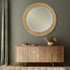 Varaluz Athena 40 in Round Wall Mirror French Gol Natural Seagrass in French Gold/Natural Seagrass Finish Model: 457MI40FGN