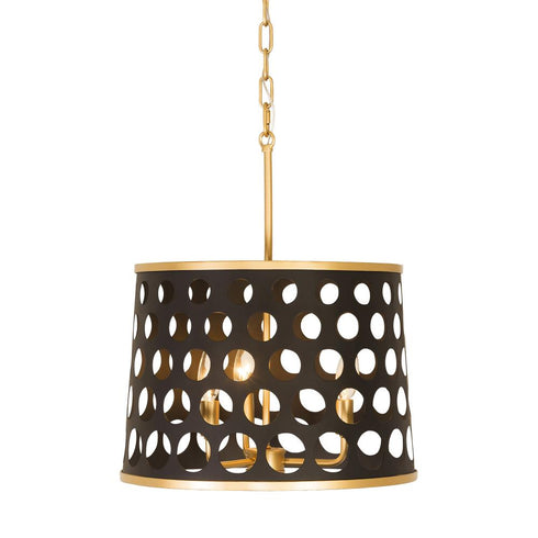 Varaluz Bailey 3 Light Pendan Semi Flush Matte Blac Model: 346P03MBFG