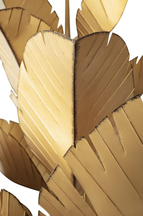 Varaluz Banana Leaf 12 Light Chandelier Gold Model: 901C12GO