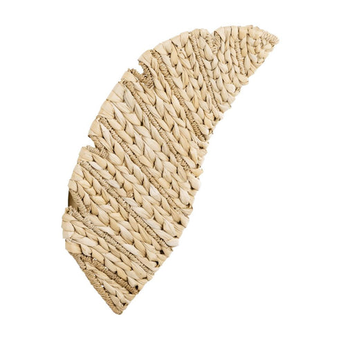 Varaluz Banana Leaf 2 Light Sconce French Gol Natural Seagrass in French Gold/Natural Seagrass Finish Model: 901K02FGN