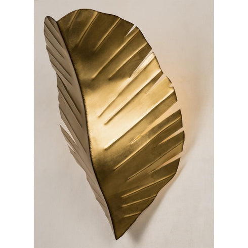 Varaluz Banana Leaf 2 Light Sconce Gold With Dark Edging in Gold/Dark Edging Finish Model: 901K02GO