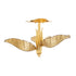 Varaluz Banana Leaf 3 Light Semi Flush Gol Dark Model: 901S03GO