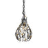 Varaluz Bask 1 Light Crystal Mini Pendant Matte Model: 271M01MBFG