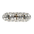 Varaluz Bask 6 Light Crystal Linear Pendant Matte Model: 271N06MBFG