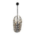 Varaluz Bask 8 Light Crystal Linear Pendant Matte Model: 271N08MBFG