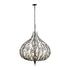Varaluz Bask 9 Light Crystal Pendant Matte Blac Model: 271P09MBFG