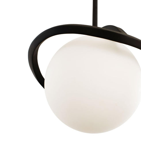 Varaluz Black Betty 1 Light Mini Pendant Carbo Model: 374M01CBFG