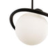 Varaluz Black Betty 1 Light Mini Pendant Carbo Model: 374M01CBFG
