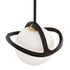 Varaluz Black Betty 1 Light Mini Pendant Carbo Model: 374M01CBFG