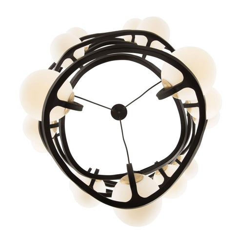 Varaluz Black Betty 18 Light 3 Tier Chandelier Model: 374C18CBFG