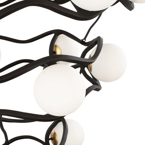 Varaluz Black Betty 18 Light 3 Tier Chandelier Model: 374C18CBFG