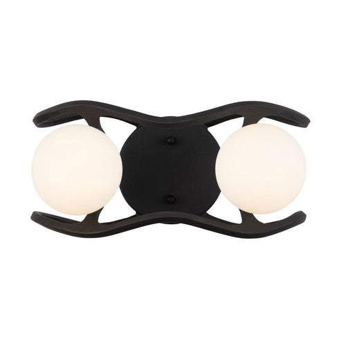 Varaluz Black Betty 2 Light Bath Carbo French Gold Model: 374B02CBFG