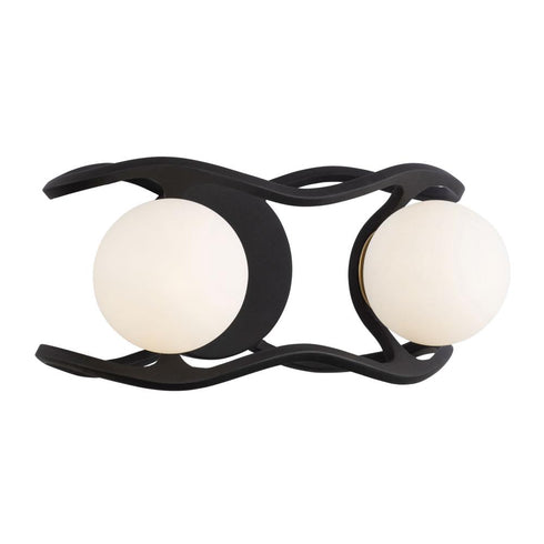 Varaluz Black Betty 2 Light Bath Carbo French Gold Model: 374B02CBFG