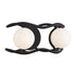Varaluz Black Betty 2 Light Bath Carbo French Gold Model: 374B02CBFG