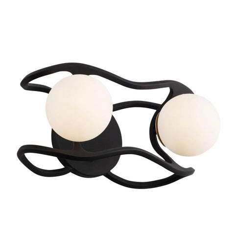 Varaluz Black Betty 2 Light Sconce Carbo French Model: 374W02CBFG