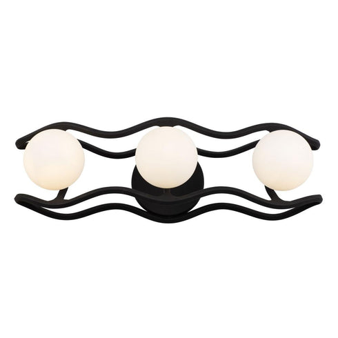 Varaluz Black Betty 3 Light Bath Carbo French Gold Model: 374B03CBFG