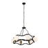 Varaluz Black Betty 6 Light Chandelier Carbo French Model: 374C06CBFG