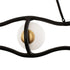Varaluz Black Betty 6 Light Chandelier Carbo French Model: 374C06CBFG