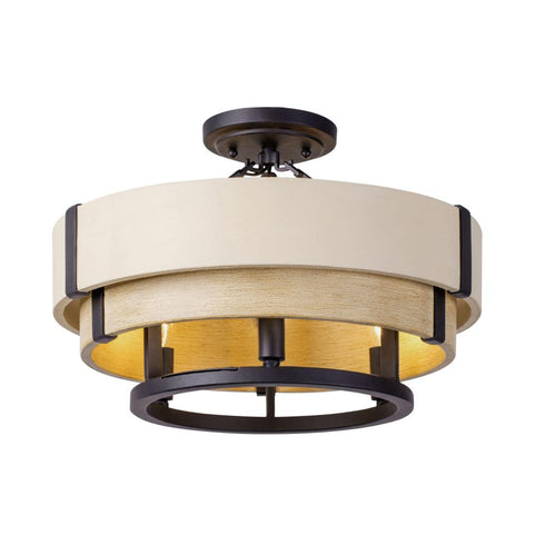 Varaluz Blonde Moment 3 Light Semi Flush Matte Model: 389S03MBHN