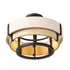 Varaluz Blonde Moment 3 Light Semi Flush Matte Model: 389S03MBHN