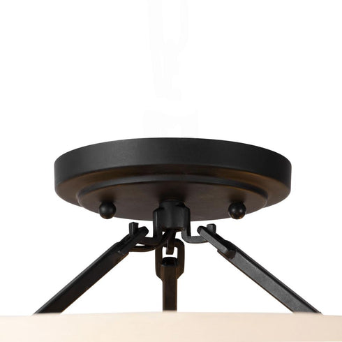 Varaluz Blonde Moment 3 Light Semi Flush Matte Model: 389S03MBHN