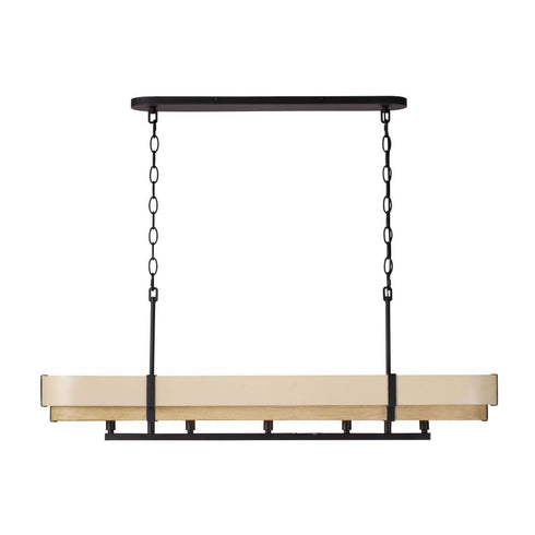 Varaluz Blonde Moment 5 Light Linear Pendant Matte Model: 389N05MBHN