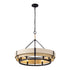 Varaluz Blonde Moment 6 Light Pendant Matte Blac Model: 389P06MBHN