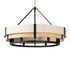 Varaluz Blonde Moment 6 Light Pendant Matte Blac Model: 389P06MBHN