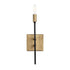 Varaluz Bodie 1 Light Ada Sconce Havana Gol Carbon Model: 314W01HGCB
