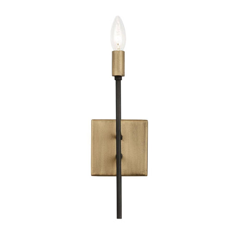 Varaluz Bodie 1 Light Ada Sconce Havana Gol Carbon Model: 314W01HGCB