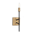 Varaluz Bodie 1 Light Ada Sconce Havana Gol Carbon Model: 314W01HGCB