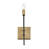 Varaluz Bodie 1 Light Ada Sconce Havana Gol Carbon Model: 314W01HGCB
