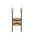 Varaluz Bodie 2 Light Ada Sconce Havana Gol Carbon Model: 314W02HGCB