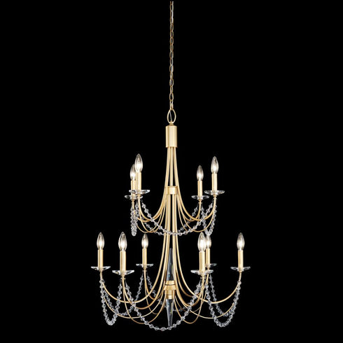 Varaluz Brentwood 10 Light 2 Tier Chandelier French Model: 350C10FG