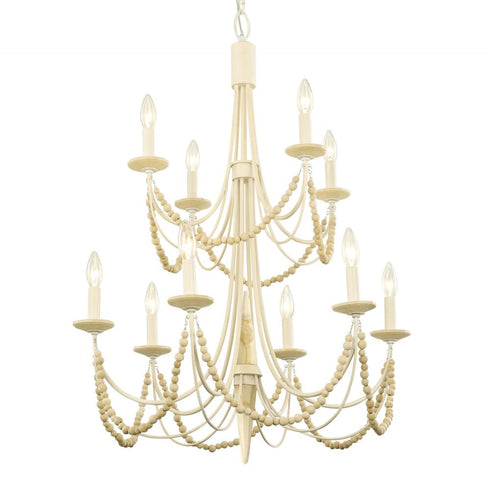 Varaluz Brentwood 10 Light 2 Tier Chandelier Model: 350C10CW