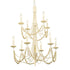 Varaluz Brentwood 10 Light 2 Tier Chandelier Model: 350C10CW