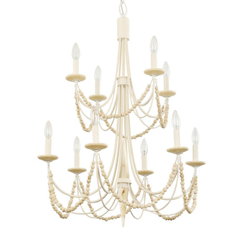 Varaluz Brentwood 10 Light 2 Tier Chandelier Model: 350C10CW
