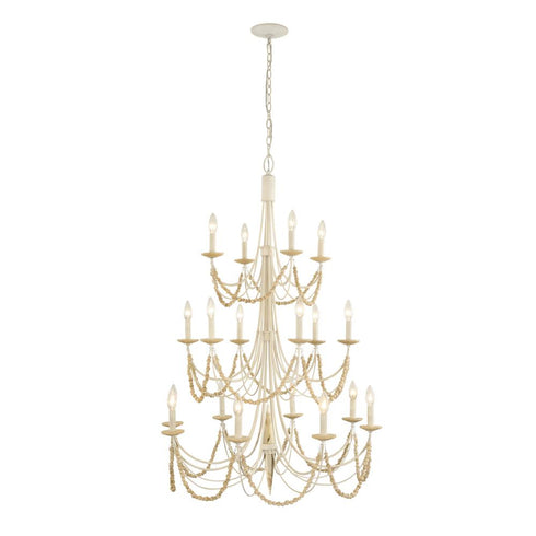 Varaluz Brentwood 18 Light 3 Tier Chandelier Model: 350C18CW