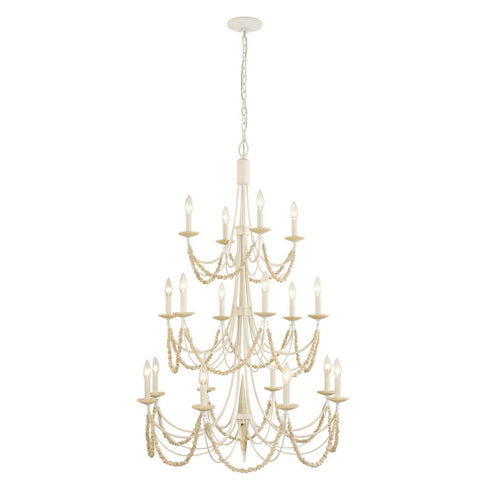Varaluz Brentwood 18 Light 3 Tier Chandelier Model: 350C18CW