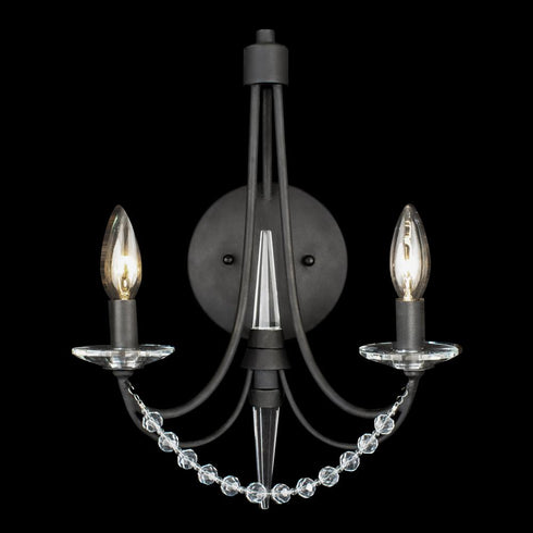 Varaluz Brentwood 2 Light Wall Bracket Carbon Black Model: 350W02CB