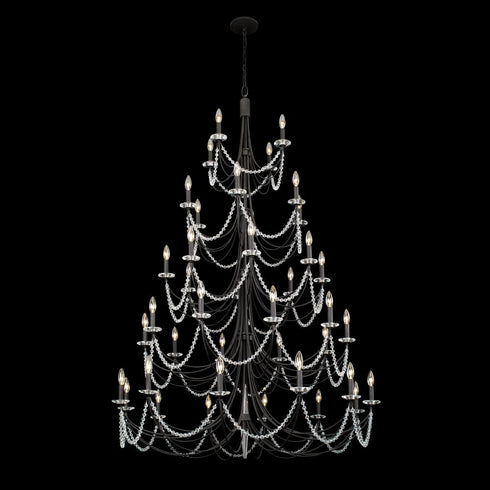 Varaluz Brentwood 40 Light 5 Tier Chandelier Carbon Model: 350C40CB