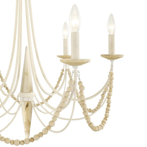 Varaluz Brentwood 6 Light Chandelier Country White Model: 350C06CW